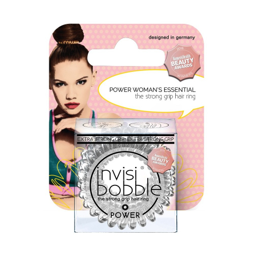 Резинка-браслет для волос invisibobble POWER Crystal Clear (с подвесом)