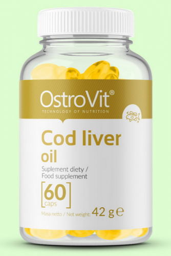 OstroVit Cod liver oil 60 caps - МАСЛО ПЕЧЕНИ ТРЕСКИ