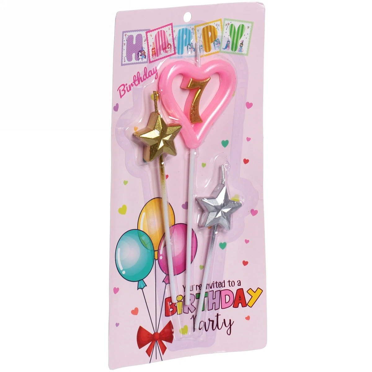 Свечи для торта Цифра Звёздный праздник