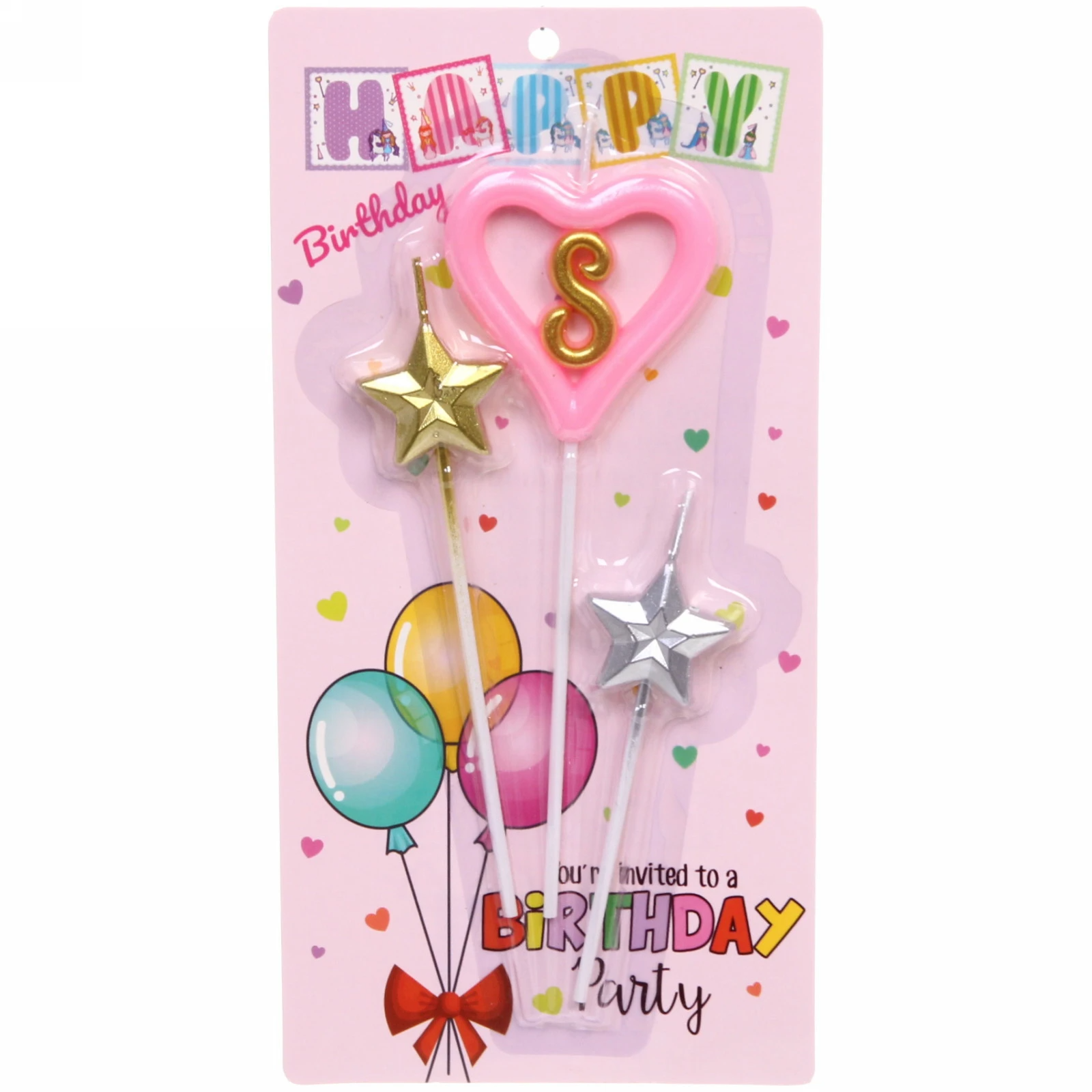 Свечи для торта Цифра Звёздный праздник