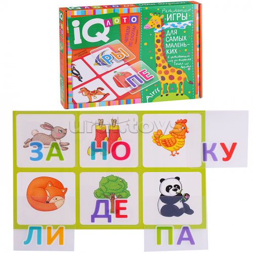 Пластиковое лото для малышей (нов) 5+ Читаем по слогам. Учимся читать! Куликова Е.Н., Сухарева О.В.