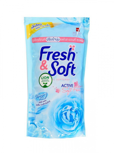 LION Fresh&Soft Кондиционер для белья парфюмированный Утренний Поцелуй 600 мл