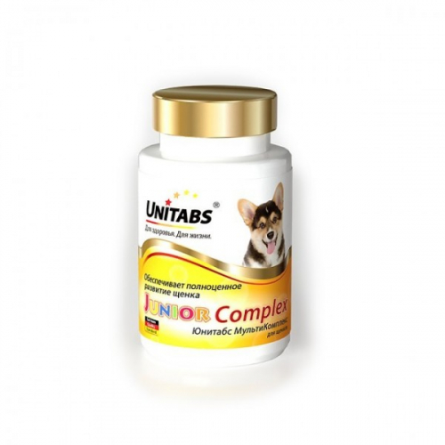 Unitabs JuniorComplex, с B9 витамины для щенков, 100 таблеток
