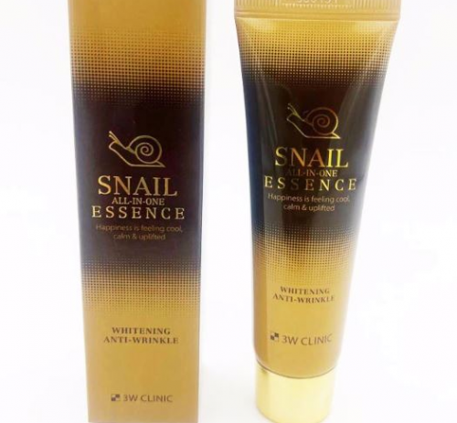 [3W CLINIC] Эссенция для лица УЛИТКА Snail All-In-One Essence Whitening Anti-Wrinkle, 60 мл