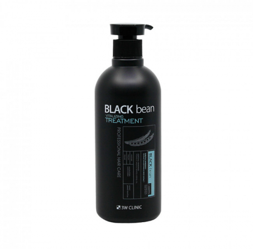 [3W CLINIC] Маска для волос ЧЕРНАЯ ФАСОЛЬ Black Bean Vitalizing Treatment, 500 мл