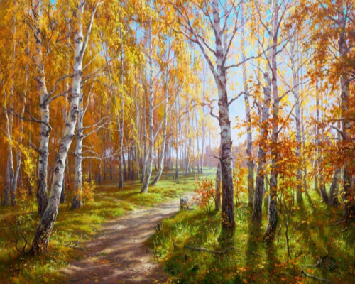 Осень в лесу (худ. Басов С.)
