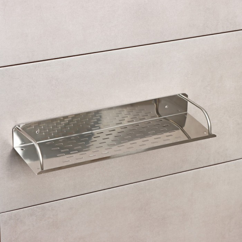 Полка для ванной настенная, 40×12×4 см, нержавеющая сталь