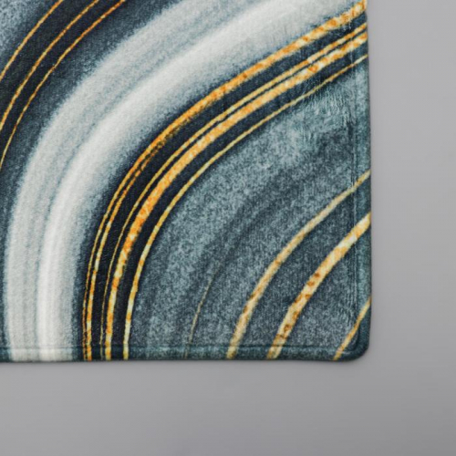 Коврик для дома Доляна «Камень», 40×60 см, цвет малахитовый