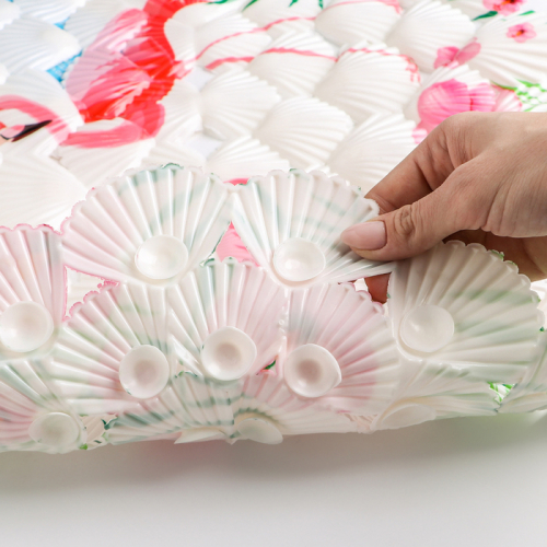 SPA-коврик для ванны на присосках Доляна «Фламинго», 38×68 см