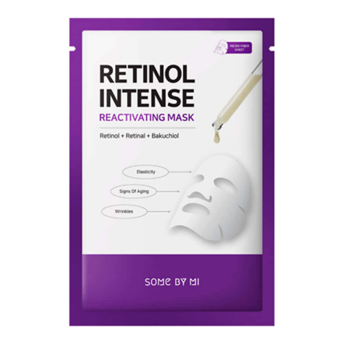 Интенсивная антивозрастная тканевая маска для лица с ретинолом SOME BY MI RETINOL INTENSE REACTIVATING MASK 1 шт