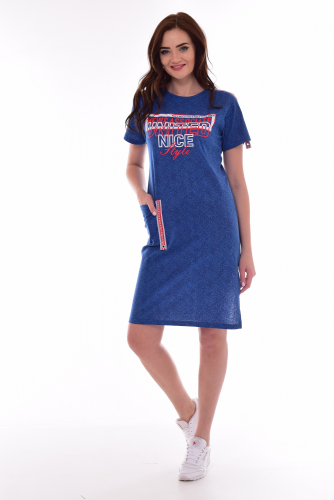 Платье женское 4-073 (синий)