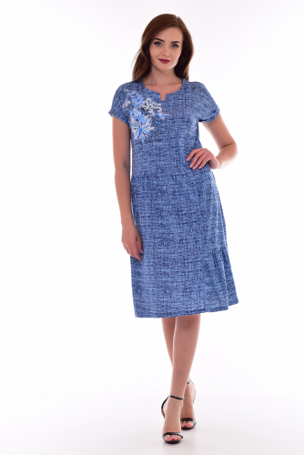 Платье женское 4-69д (синий)