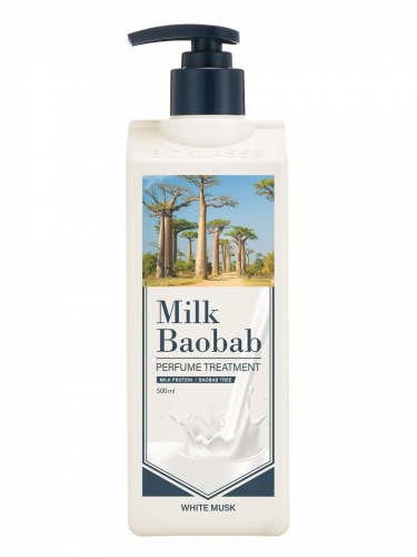 Бальзам для волос с ароматом белого мускуса Perfume Treatment White Musk, MilkBaobab, 500 мл