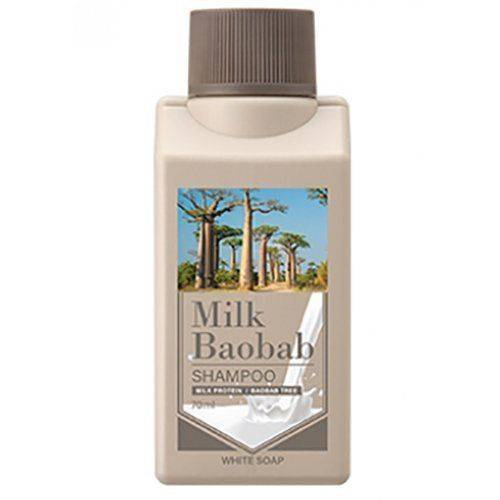 Шампунь для волос с ароматом белого мыла Shampoo White Soap Travel Edition, MilkBaobab, 70 мл