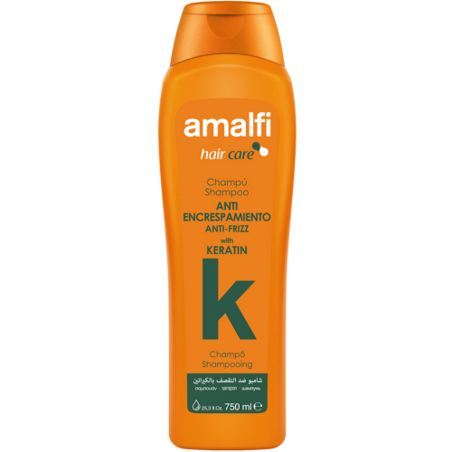 Шампунь Кератиновый  Keratin anti-frizz, AMALFI, для всех типов волос, 750 мл