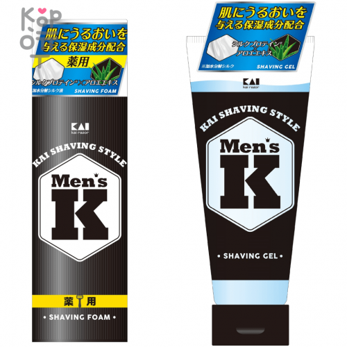 KAI Men’s K Shaving Style - Гель для бритья с протеинами шёлка и алоэ 205 гр., купить с доставкой на дом