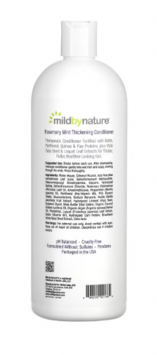 Mild By Nature, кондиционер для густоты волос, комплекс витаминов группы B и биотин, мята и розмарин, 1005 мл (34 жидк. унции)