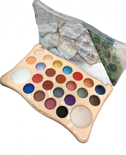 Тени+хайлайтеры для макияжа Seven Cool Bright Colors Eyeshadow 24 color