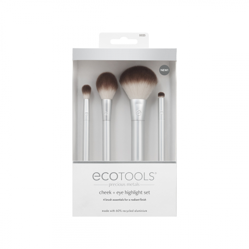 Набор кистей для макияжа EcoTools Precious Metals Cheek + Eye Highlight Set