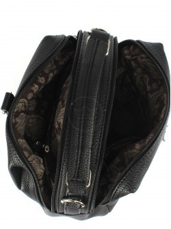 Рюкзак жен искусственная кожа ADEL-195/2в (сумка change), 2отд+карм/перег, черный флотер 249746