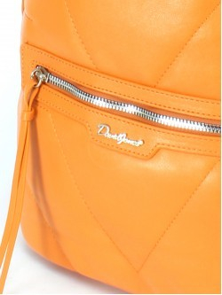Рюкзак жен искусственная кожа DJ-6727-3-ORANGE, 1отд, 2внут+2внеш/ карм, оранжевый 252467