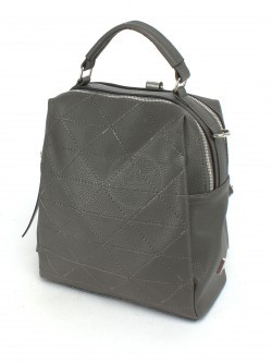 Рюкзак жен искусственная кожа ADEL-195/3в/ММ, (рюкзак change), 2отд+карм/перег, серый тем флотер 251337