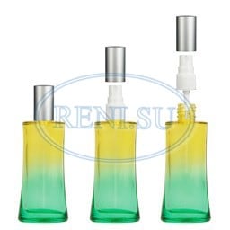 Ирис (50 мл) зеленый + пласт. помпа 18-6 (с крышкой серебро)