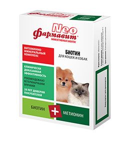 Фармавит NEO Фармавит NEO, витамины для кошек и собак, Биотин, 90 таблеток