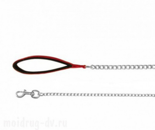 Triol Поводок-цепь для собак SHL4011 с ручкой, кожа