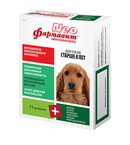 Фармавит NEO Фармавит NEO, витамины для собак старше 8 лет, 90 таблеток