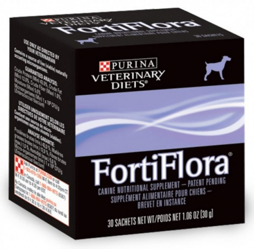 Purina ProPlan Veterinary Diet FortiFlora, для собак кормовая добавка с пробиотиком 30*1 г.