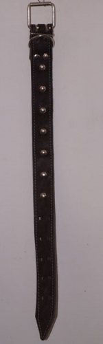 Осипов Ошейник двойной кожаный с украшением длина 60 см ширина 4,6 см