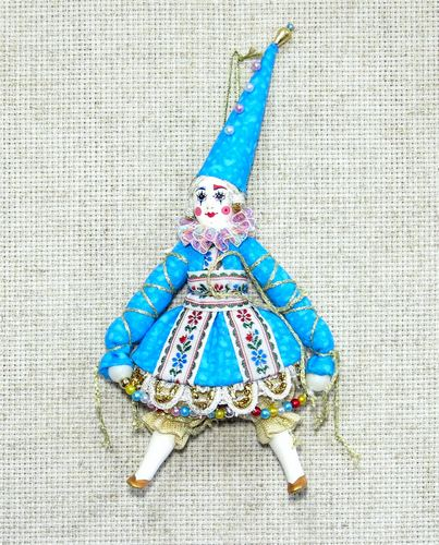 Кукла подвесная Клоунесса в высоком колпачке, КД10
