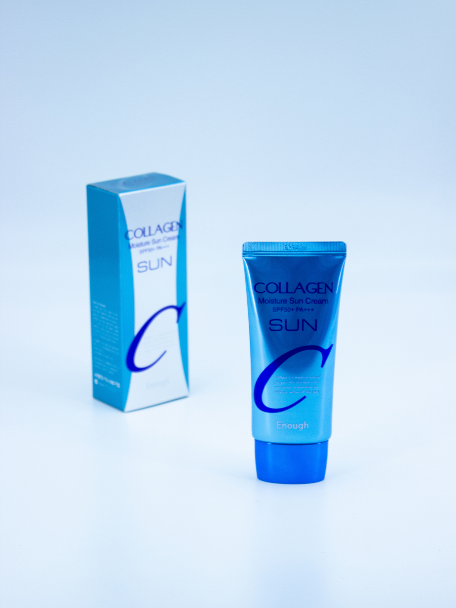 ENOUGH - КРЕМ УВЛАЖНЯЮЩИЙ СОЛНЦЕЗАЩИТНЫЙ С КОЛЛАГЕНОМ COLLAGEN MOISTURE SUN CREAM SPF50+ PA+++, 50 ML