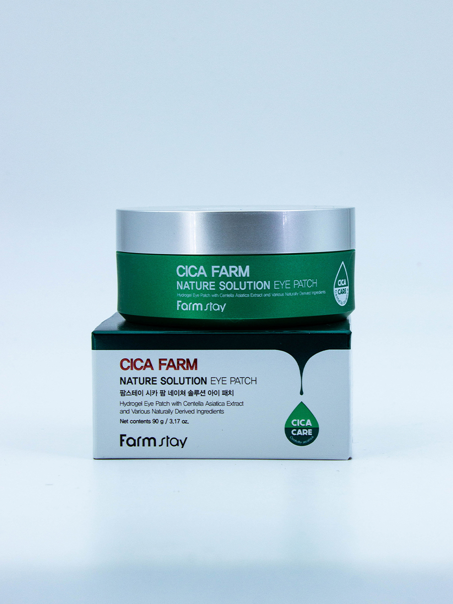 FARMSTAY - ПАТЧИ ГИДРОГЕЛЕВЫЕ ДЛЯ ЛИЦА С ЭКСТАРКТОМ ЦЕНТЕЛЛЫ CICA FARM NATURE SOLUTION EYE PATCH, 90 МЛ