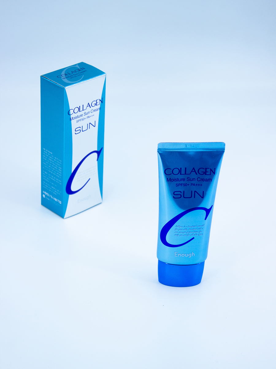 ENOUGH - КРЕМ УВЛАЖНЯЮЩИЙ СОЛНЦЕЗАЩИТНЫЙ С КОЛЛАГЕНОМ COLLAGEN MOISTURE SUN CREAM SPF50+ PA+++, 50 ML