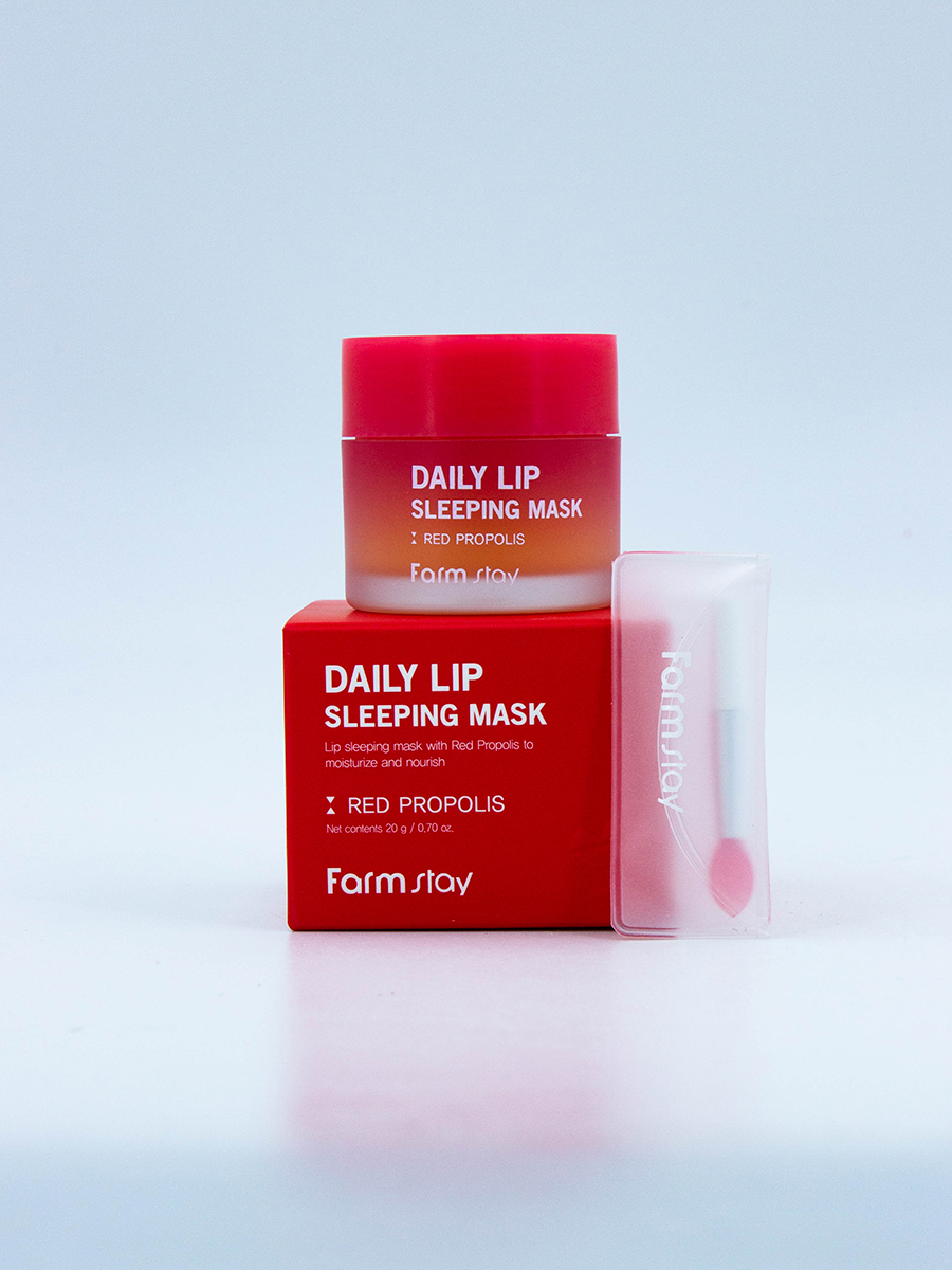 FARMSTAY - МАСКА ДЛЯ ГУБ НОЧНАЯ С ЭКСТРАКТОМ ПРОПОЛИСА DAILY LIP SLEEPING MASK RED PROPOLIS, 20 МЛ.