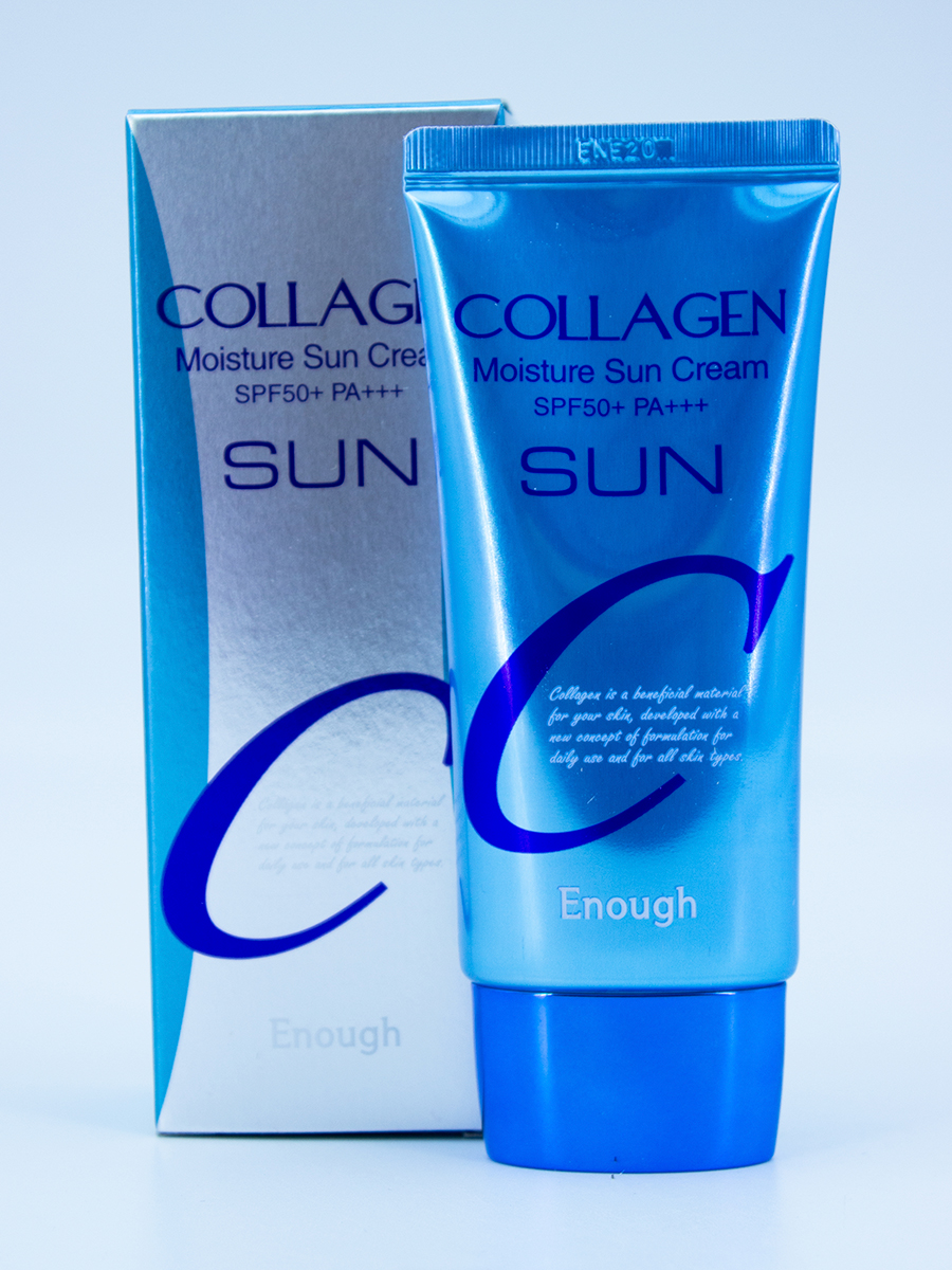 ENOUGH - КРЕМ УВЛАЖНЯЮЩИЙ СОЛНЦЕЗАЩИТНЫЙ С КОЛЛАГЕНОМ COLLAGEN MOISTURE SUN CREAM SPF50+ PA+++, 50 ML