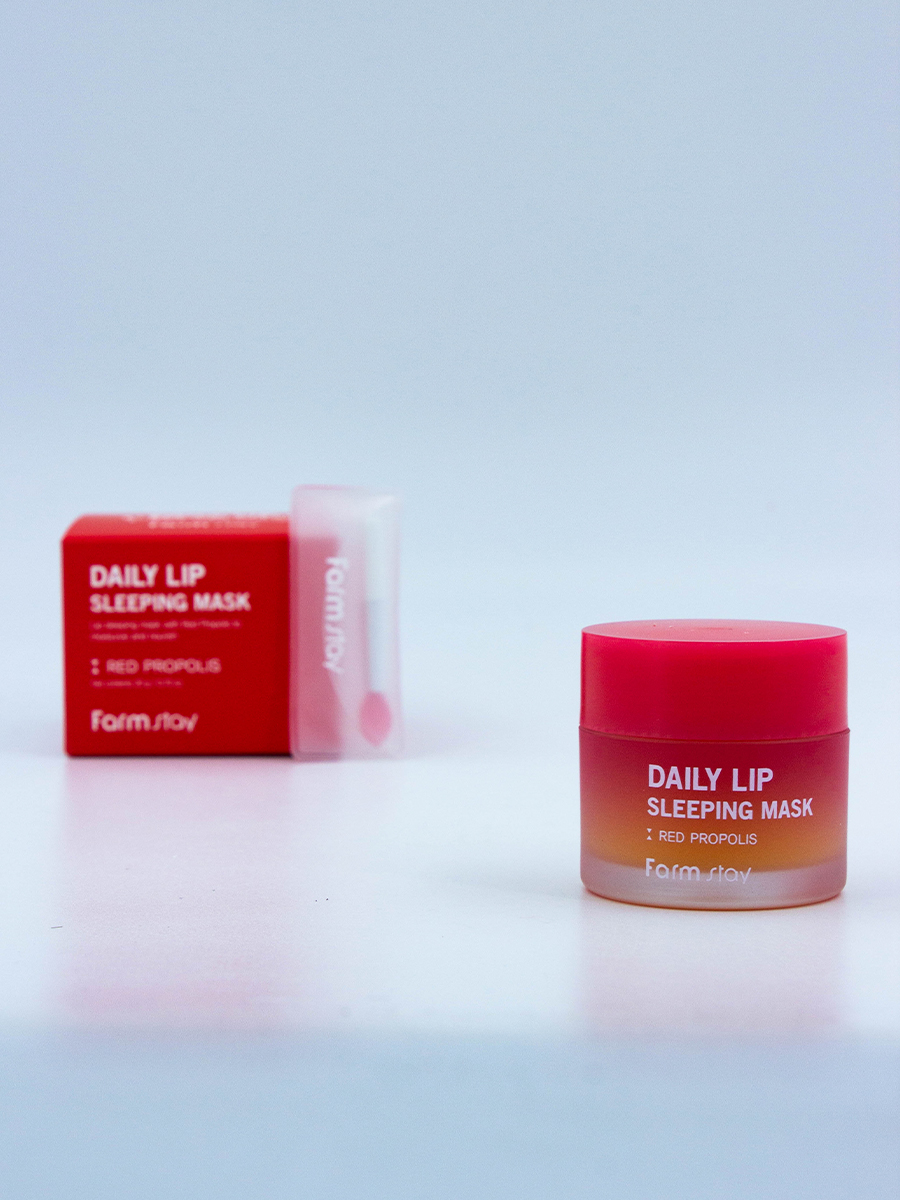 FARMSTAY - МАСКА ДЛЯ ГУБ НОЧНАЯ С ЭКСТРАКТОМ ПРОПОЛИСА DAILY LIP SLEEPING MASK RED PROPOLIS, 20 МЛ.