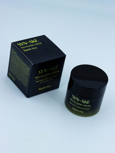 FARMSTAY - КРЕМ ДЛЯ ЛИЦА СО ЗМЕИНЫМ ПЕПТИДОМ SYN - AKE REVITALIZING CREAM, 80 МЛ.