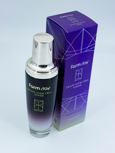 FARMSTAY - ТОНЕР ДЛЯ ЛИЦА С ФИТОСТВОЛОВЫМИ КЛЕТКАМИ GRAPE STEM CELL TONER, 130 ML