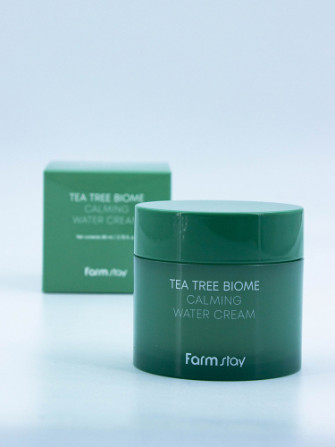 FARMSTAY - КРЕМ ДЛЯ ЛИЦА С ЭКСТРАКТОМ ЧАЙНОГО ДЕРЕВА TEA TREE BIOME CALMING WATER CREAM, 80МЛ.