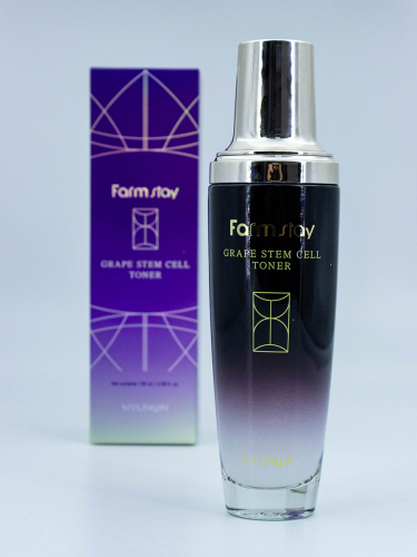 FARMSTAY - ТОНЕР ДЛЯ ЛИЦА С ФИТОСТВОЛОВЫМИ КЛЕТКАМИ GRAPE STEM CELL TONER, 130 ML