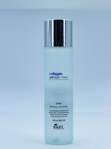 EKEL - ТОНЕР ДЛЯ ЛИЦА АМПУЛЬНЫЙ С КОЛЛАГЕНОМ COLLAGEN AMPOULE TONER, 150 ML