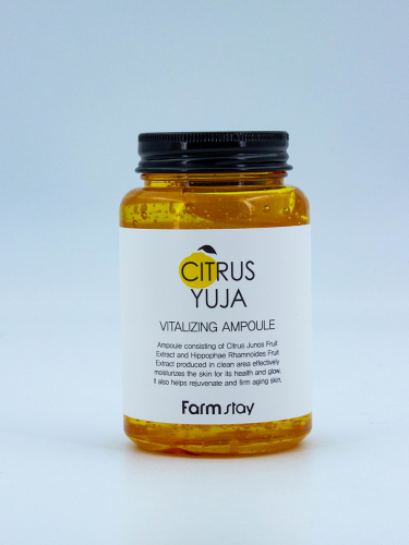 FARMSTAY - СЫВОРОТКА ДЛЯ ЛИЦА С ЭКСТРАКТОМ ЮДЗУ CITRUS YUJA VITALIZING AMPOULE, 250 МЛ.