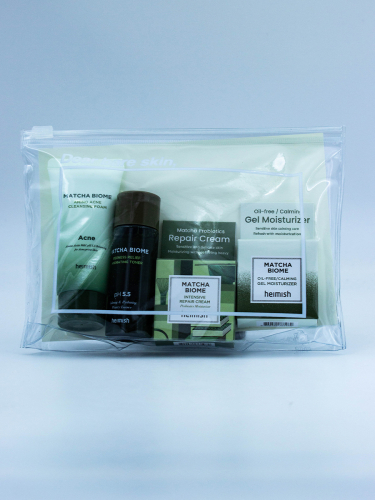 HEIMISH - НАБОР СРЕДСТВ ДЛЯ УХОДА ЗА ЛИЦОМ MATCHA MINI KIT, 130 МЛ.