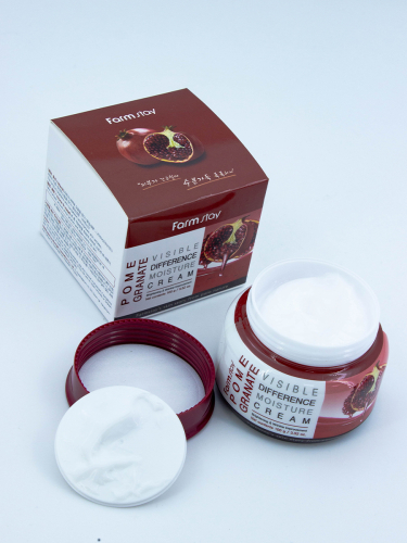 FARMSTAY - КРЕМ ДЛЯ ЛИЦА С ЭКСТРАКТОМ ГРАНАТА VISIBLE DIFFERERCE MOISTURE CREAM POMEGRANATE, 100 МЛ