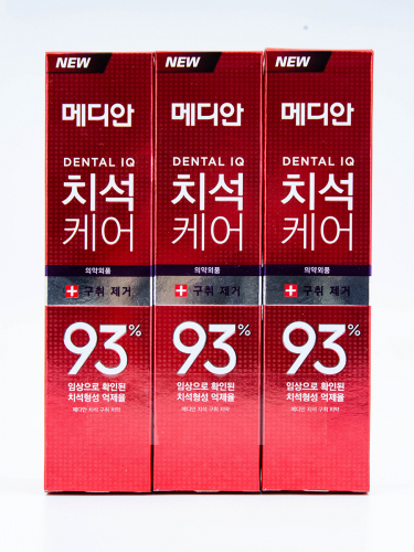 MED - ЗУБНАЯ ПАСТА ОСВЕЖАЮЩАЯ С ЦЕОЛИТОМ MD IQ 93% REMOVE BAD BREATH, 3 ШТ. * 120 МЛ.