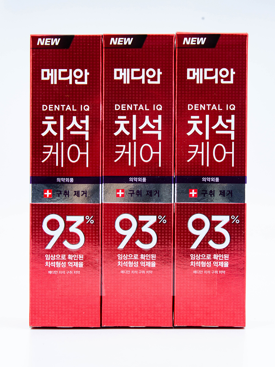 MED - ЗУБНАЯ ПАСТА ОСВЕЖАЮЩАЯ С ЦЕОЛИТОМ MD IQ 93% REMOVE BAD BREATH, 3 ШТ. * 120 МЛ.