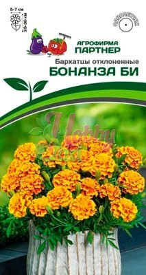 Цветы Бархатцы Бонанза Би отклоненные (10 шт) Партнер